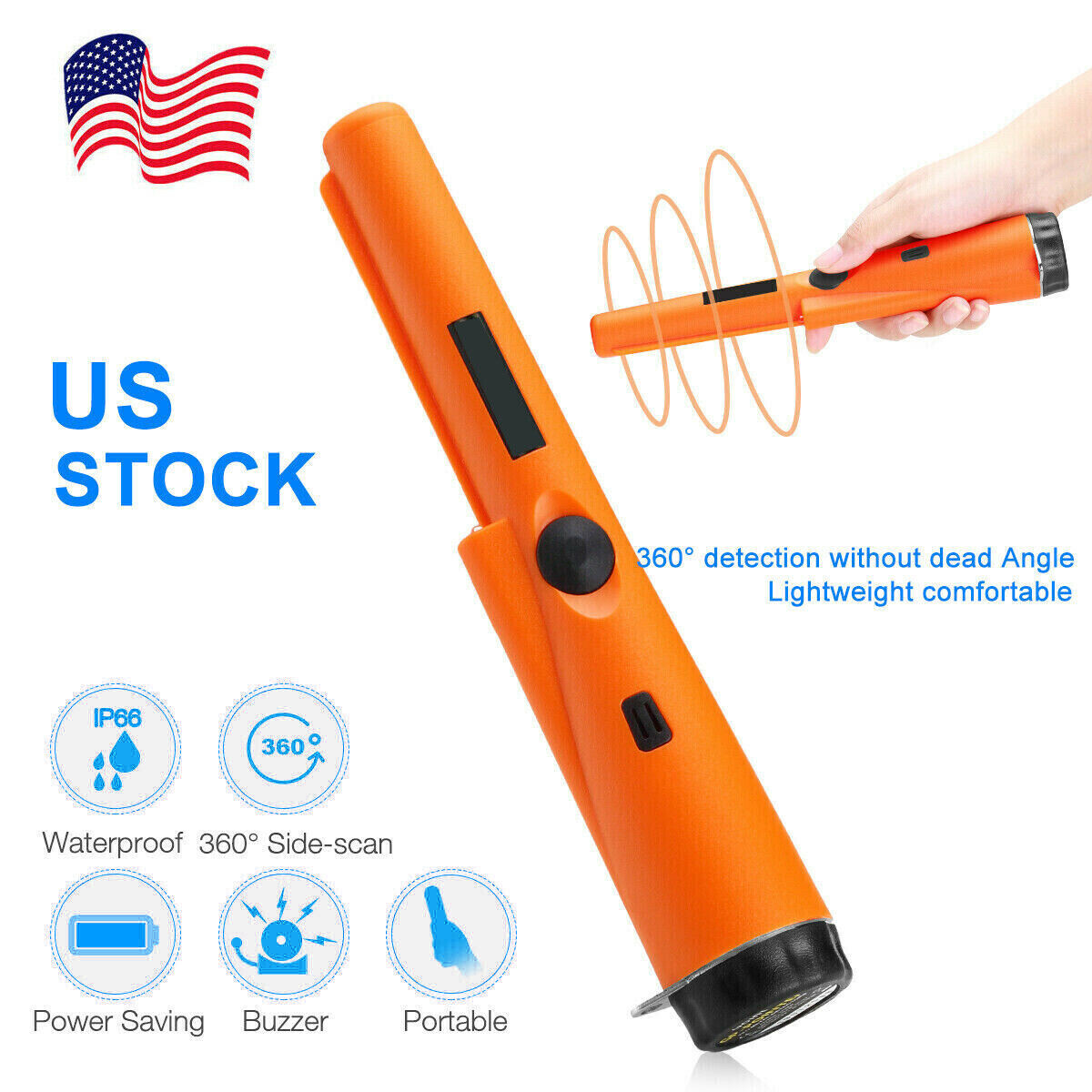 Metal Detector Gold Digger Hunter Sensitive Tester Waterproof