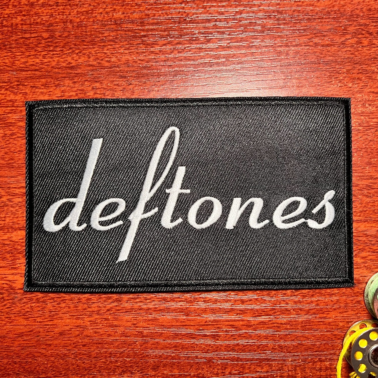 Deftones Band Patch Alternative Metal Rock Embroidered Iron On Patch 2.75x5"