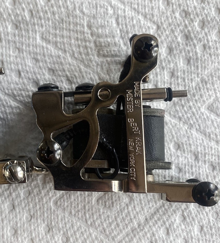Bert Krak Liner Tattoo Machine 2013 Used Coil Tattoo Machine