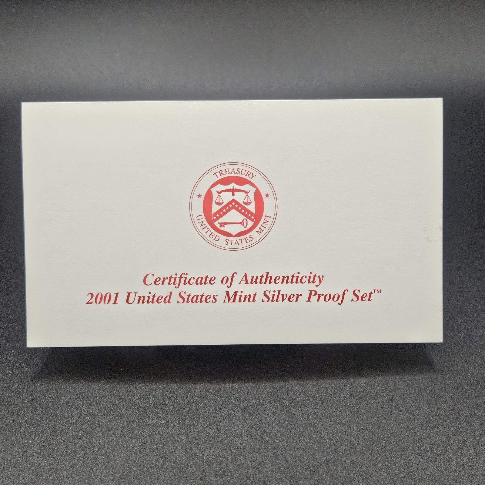 2001 United States Mint Silver Proof Set Complete OGP Box & COA 50 State...