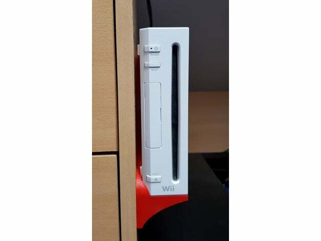 Nintendo Wii Console Wall Mount Holder Bracket Stand Dock Secure Space Saving