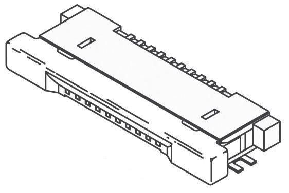5Pcs 54550-1033  FFC & FPC Connectors 0.5 FPC ZIF 10Ckt Sn-Ag-Bi