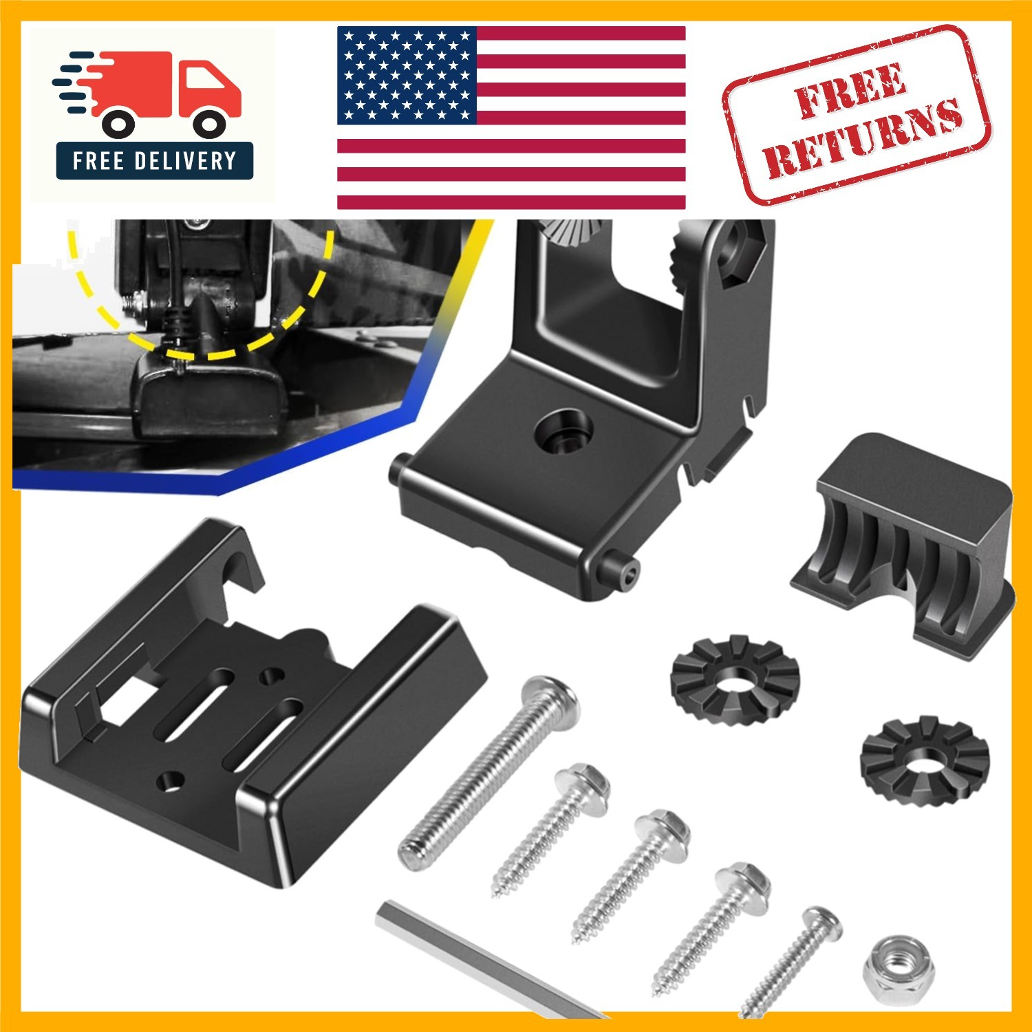 Transom Mount Hardware for XNT Model Transducers - Easy Installation Kit