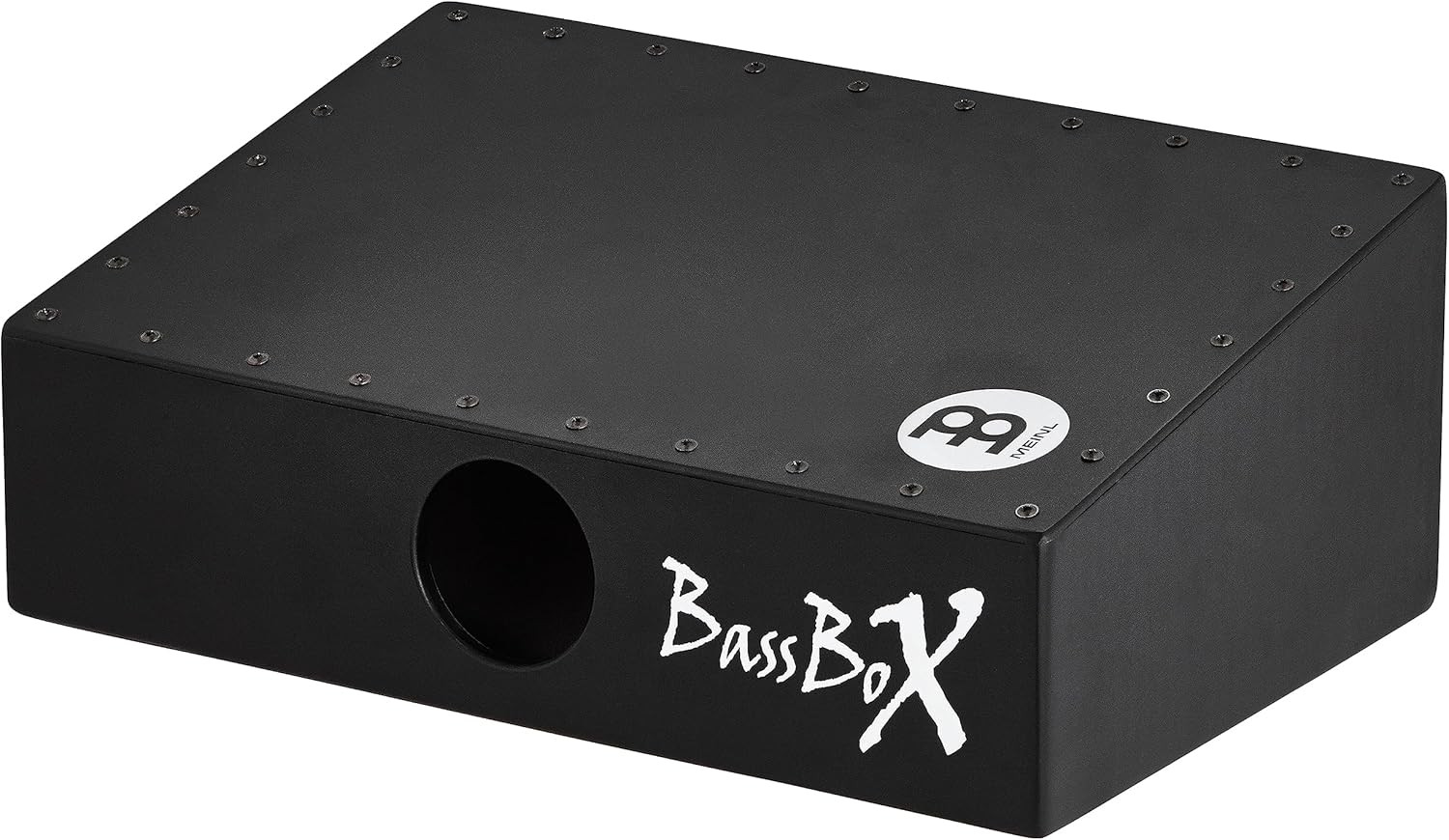 BASSBOX Acoustic Cajon Stomp Box with L-Shaped Beater, Black (VIDEO)