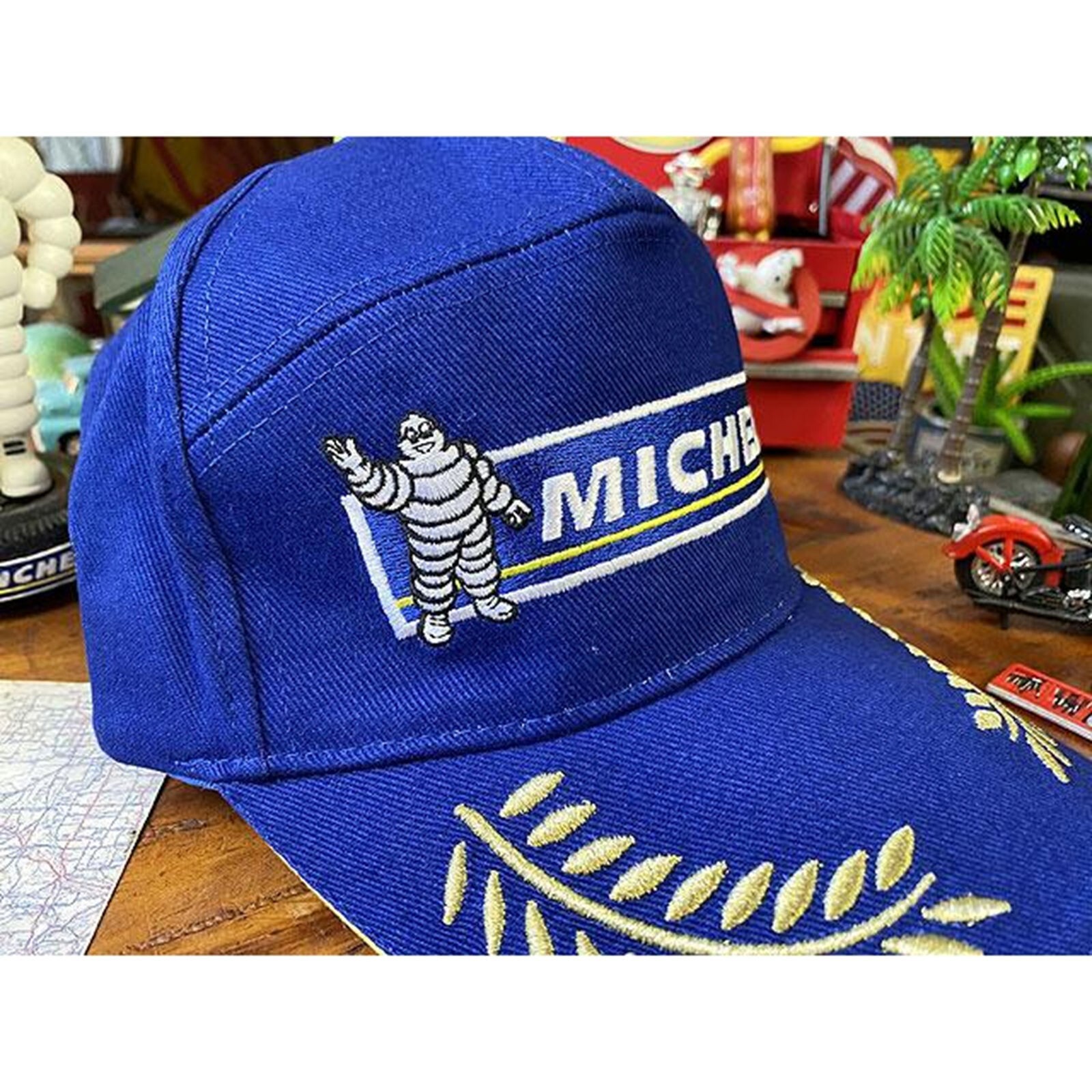 Michelin Champion Cap Unisex Adult Blue Cotton Embroidery Free Size
