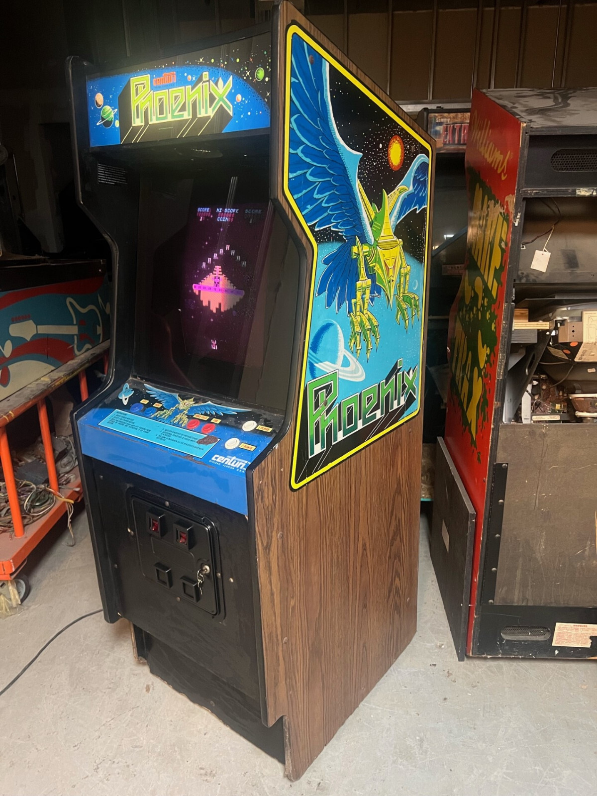 PHOENIX ARCADE MACHINE by CENTURI 1980 (Excellent Condition) *RARE*