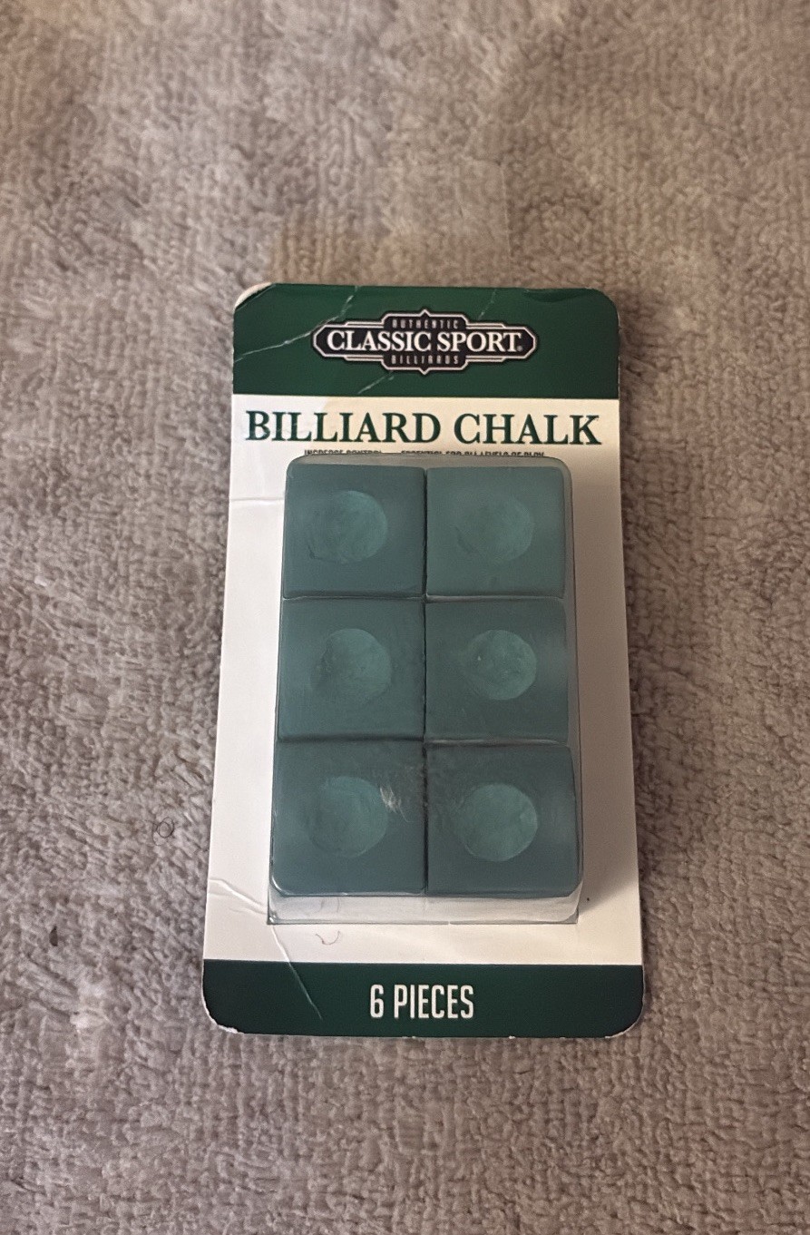 Eastpoint Classic Sports Billiard Chalk 6 Squares Sports Green New