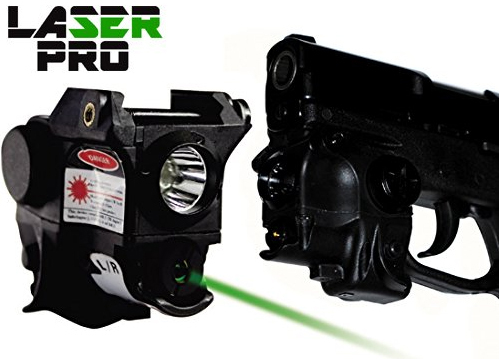 Green Laser & LED Light for Springfield w/ Rails like XD, XDM, Sub-Compact, 1911