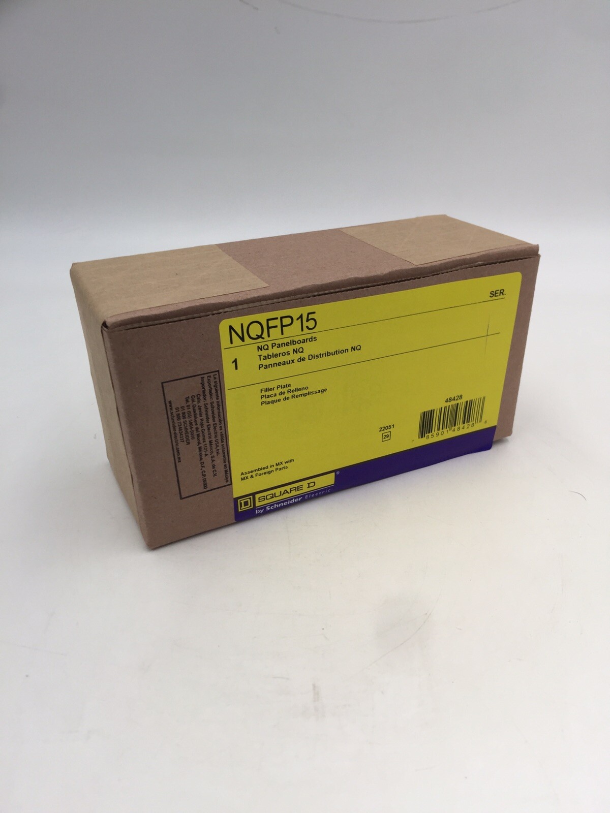 HOUSTON STOCK NEW SQUARE D NQFP15 PACK OF 15 FILLER PLATES NQ TYPE FREE 2DAY AIR