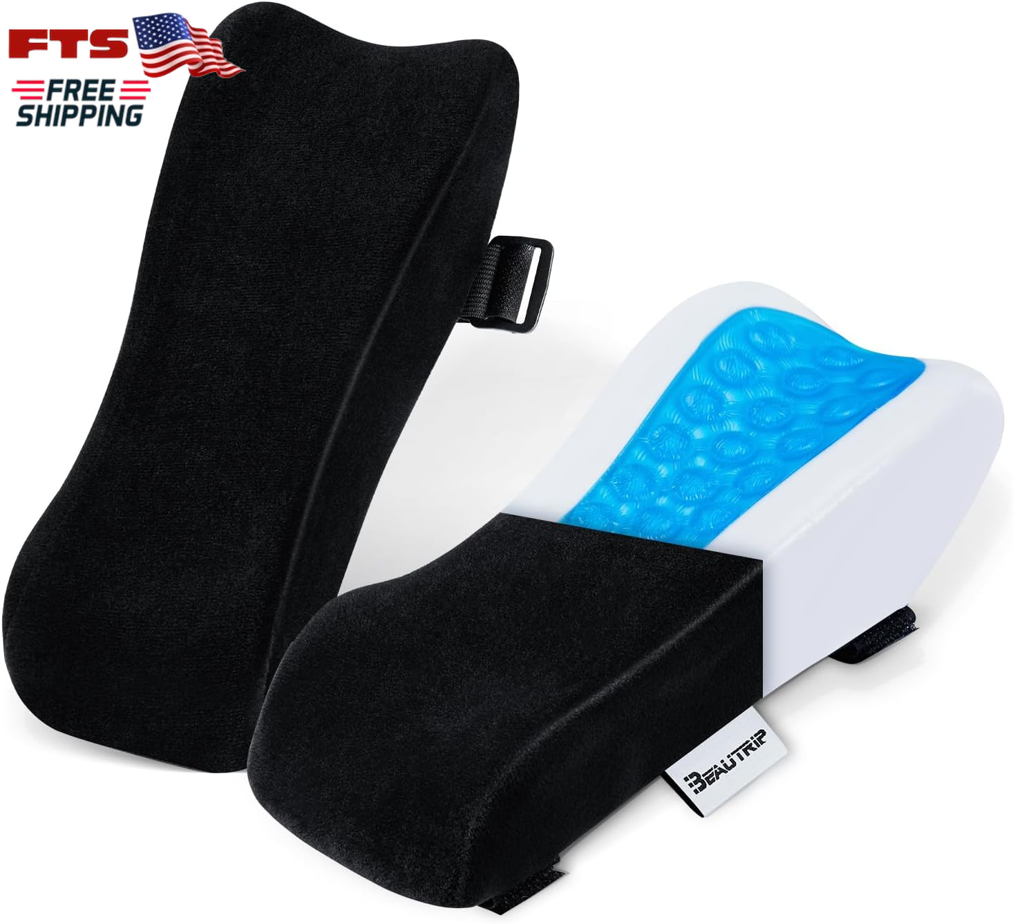Ergonomic Armrest Pads for Office Chair Elbow Support Cushion Set of 2