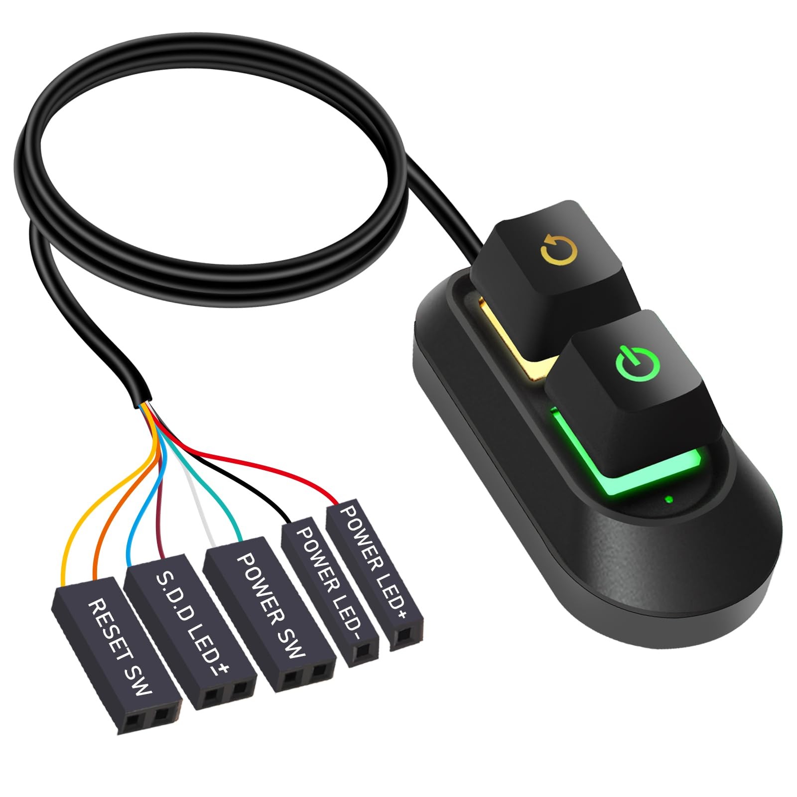 Desktop Computer Power SwitchExternal Remote Start PC Motherboard Power On Of...