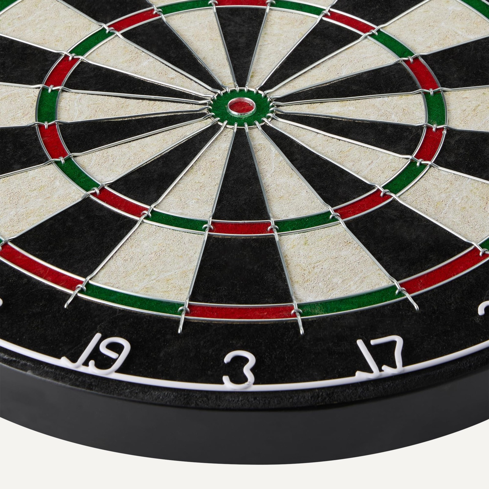 Amazon Basics Dartboard for Adults, Regulation Size, with Steel Tip Darts
