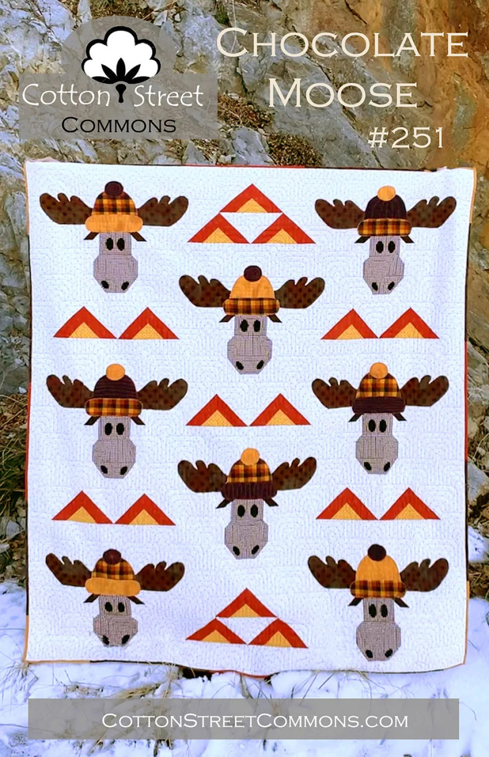 Chocolate Moose Quilt Pattern by Cotton Street Commons