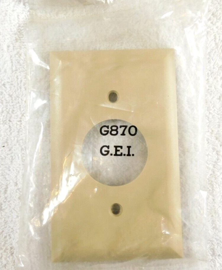 Single Hole Wall Plate G870 1-Gang Midway Ivory/Beige - QUANTITY OF 5