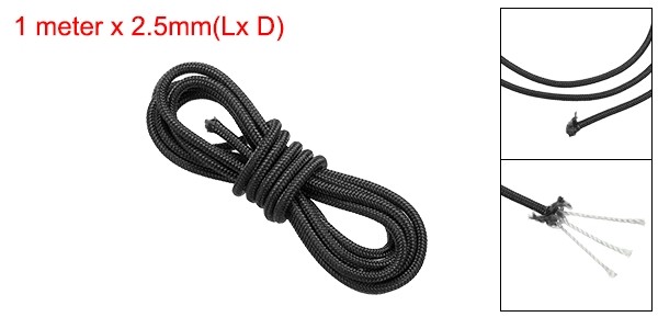 Archery D Loop Rope 3.3 FT Bow String Release Nock Wire Nocking Loop Black