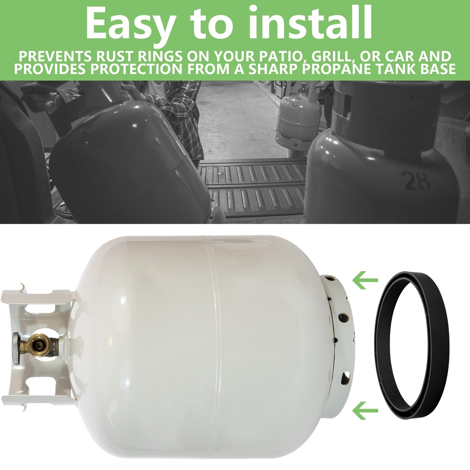 RunNico 2 Pack Ring Base for Propane Tank - Holder...