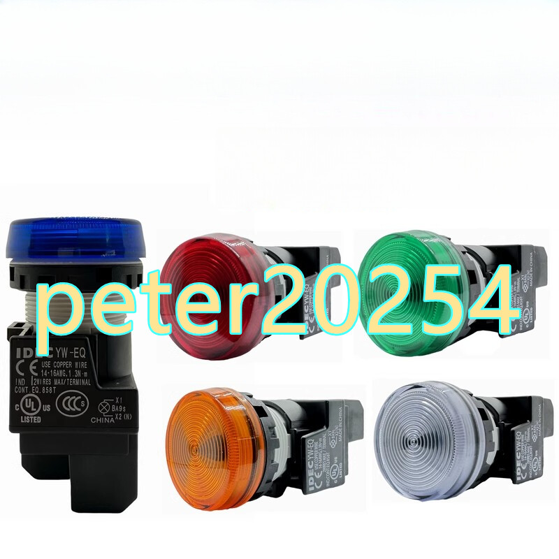 1PC NEW IDEC 220V YW1P-1EQM3G QM3R QM3Y 1EQM3A QM3S QM3PW Indicator light #LL