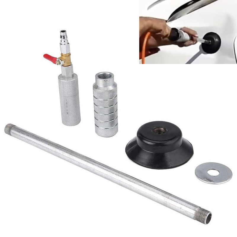 Air Pneumatic Dent Puller Car Auto Body Repair Suction Cup Slide Tool Hammer Kit