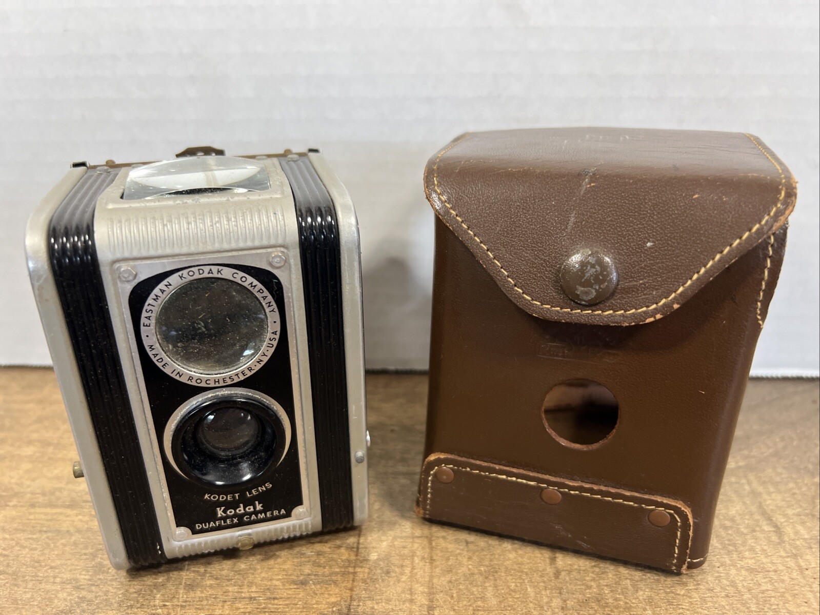 Vintage Kodak Duaflex Vintage Camera With Case Untested