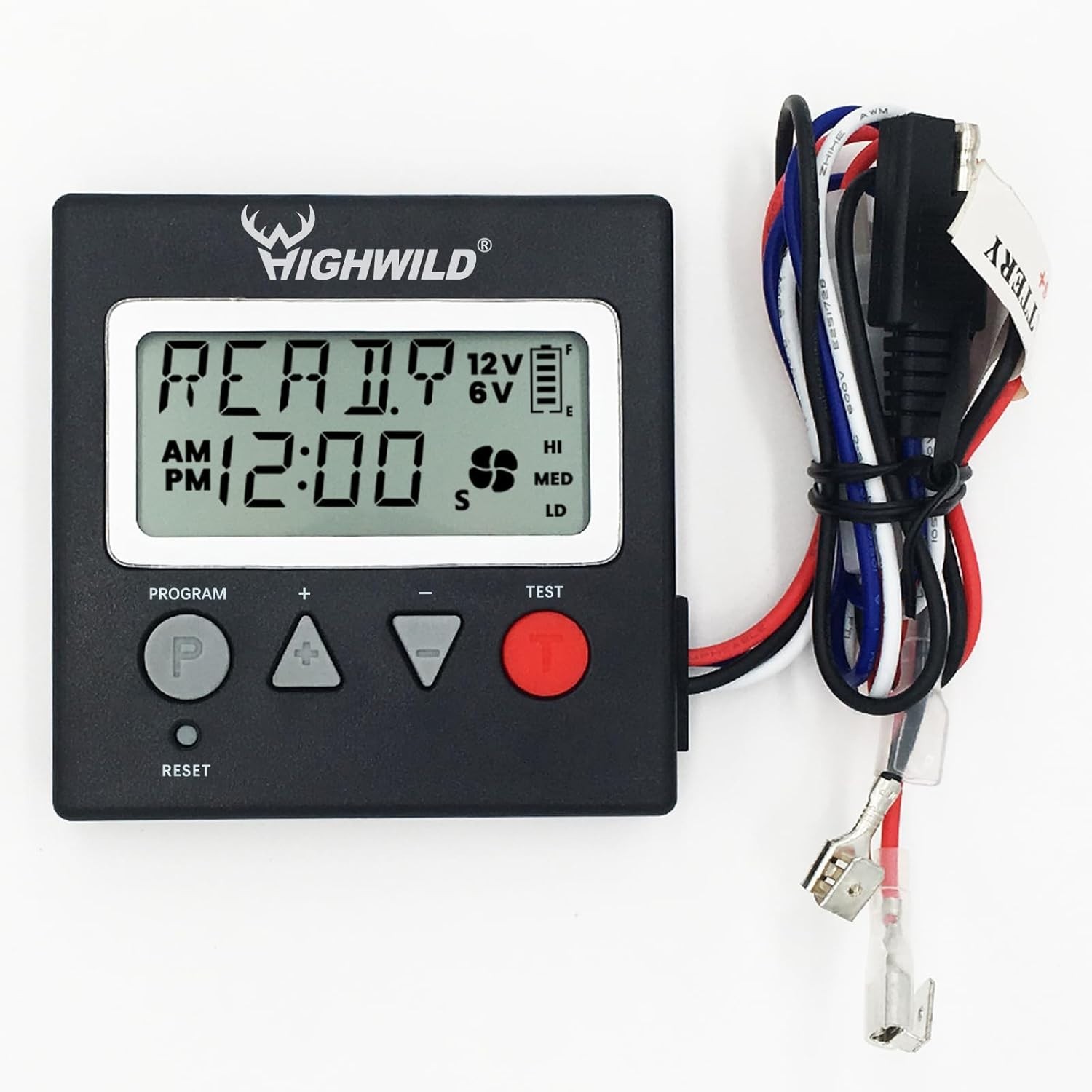 Efficient 6/12 Volt Deer Feeder Digital Timer - 8 Programmable Feed Times