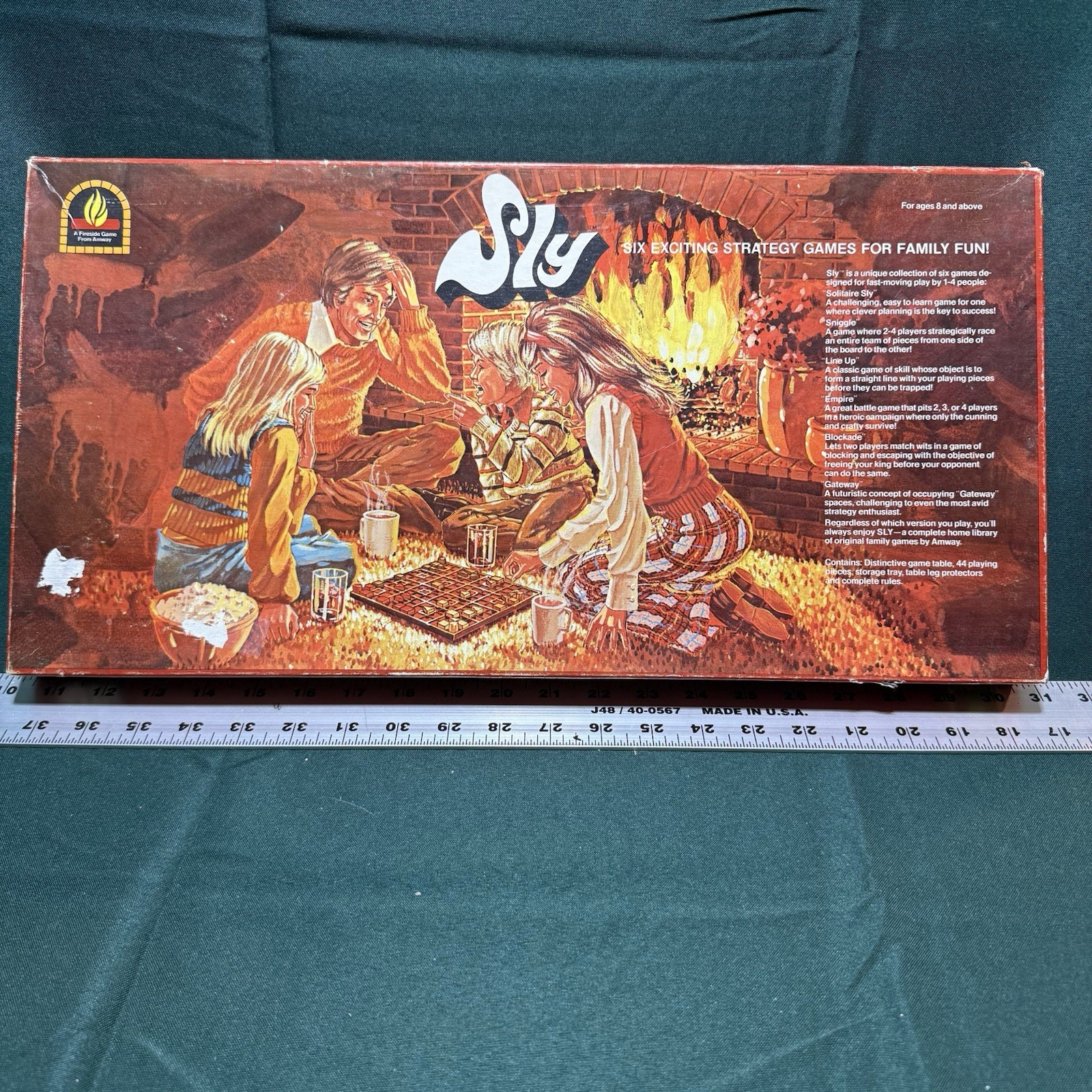 Vintage 1975 Sly Board Game Fireside Game Amway Complete Family Fun Strategy EUC
