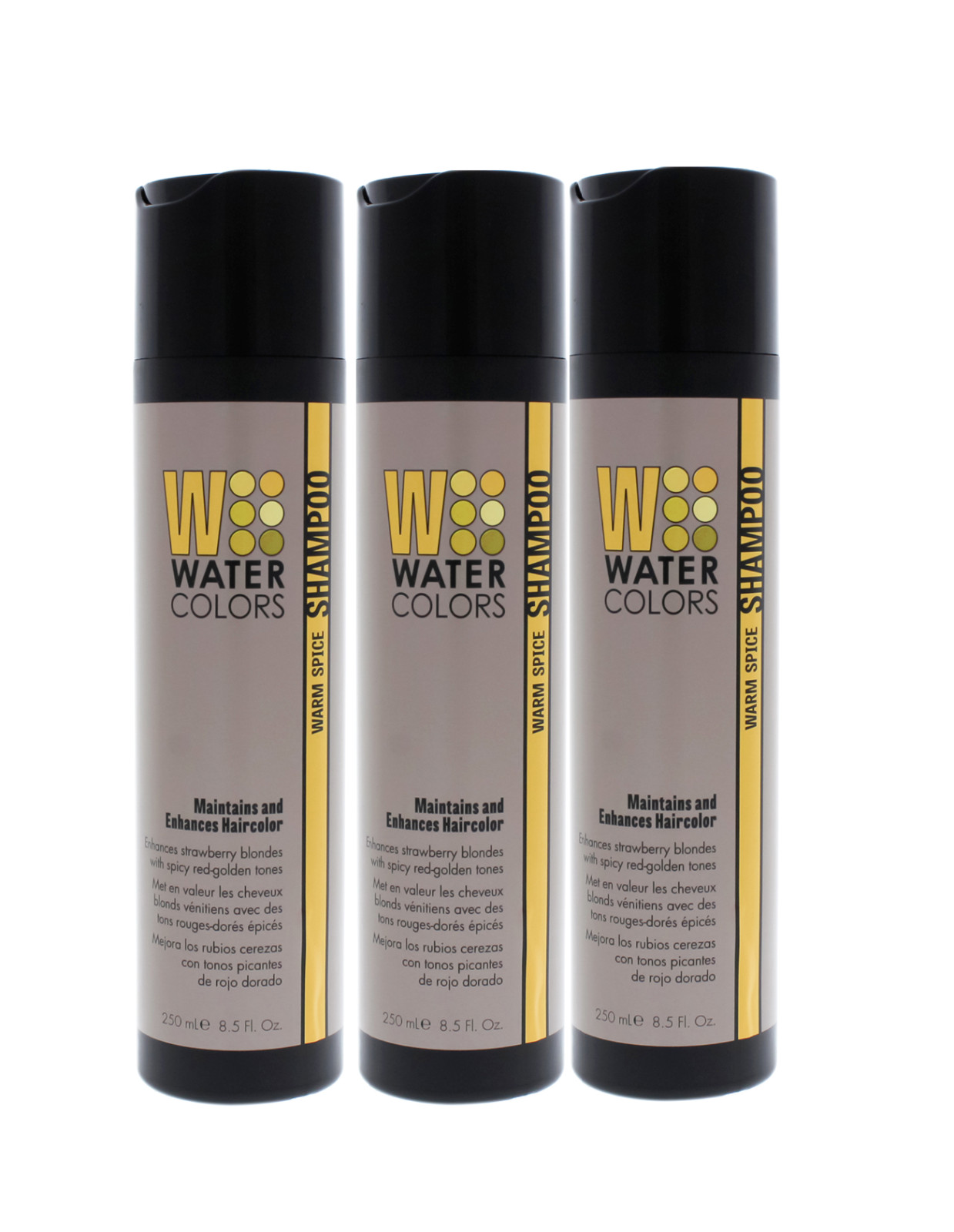 Tressa Water Color Maintenance Shampoo Warm Spice 8.5 Oz Set of 3
