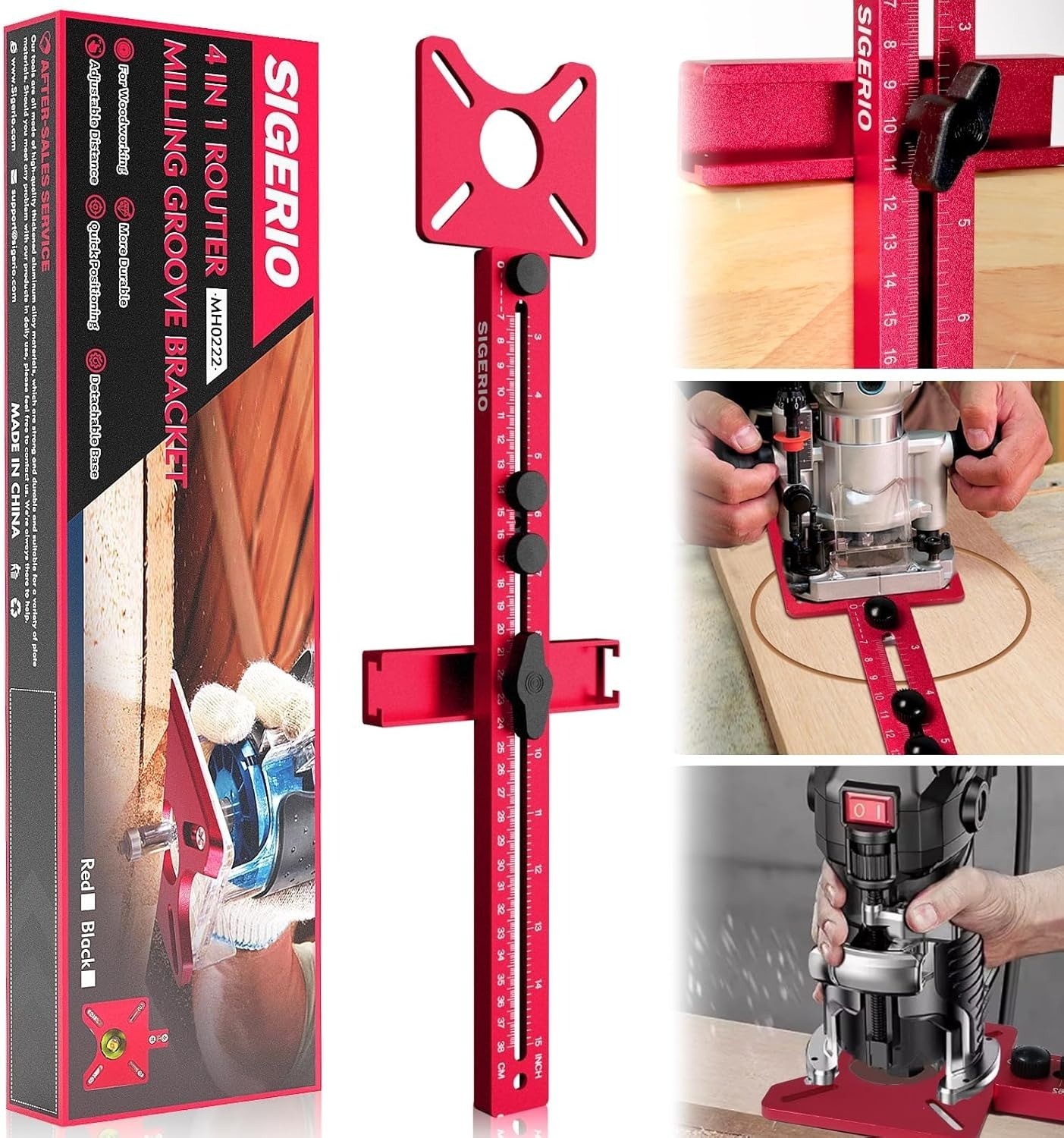 Professional Router Circle Jig: Lightweight Aluminum & Precision Cutting Guide