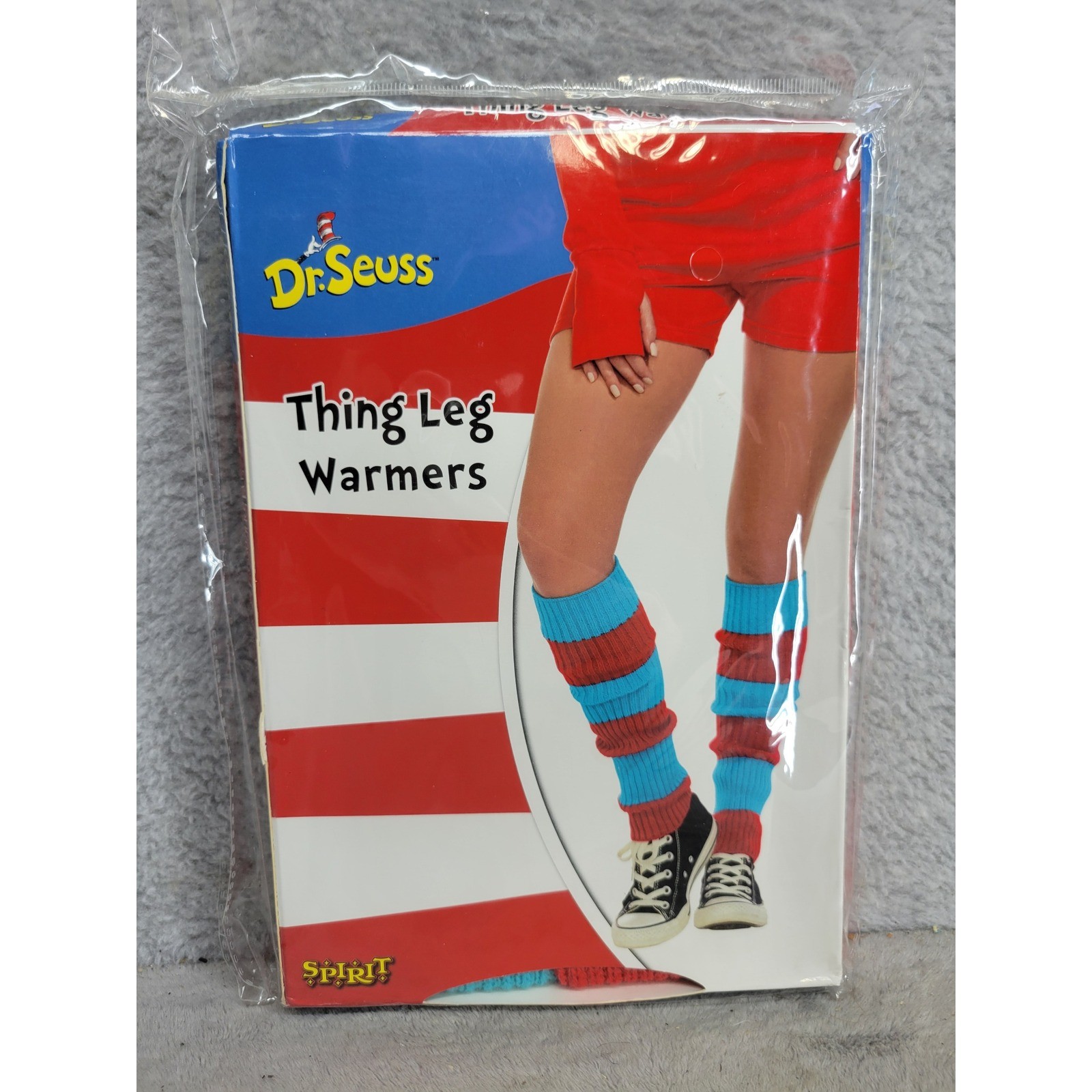 Dr Seuss Thing Leg Warmers Spirit Halloween Costume Cosplay Adult Size