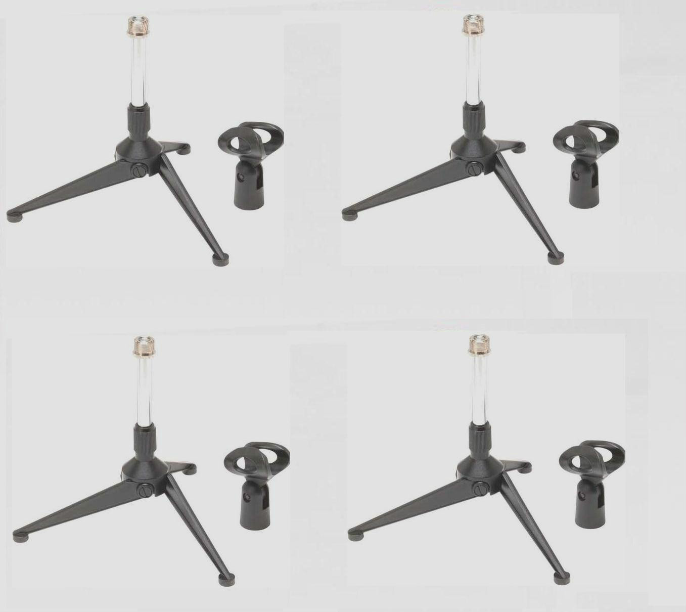 (4) On-Stage DS7425 Desktop Tripod Microphone Stand  Dealer Fast Free Shipping!