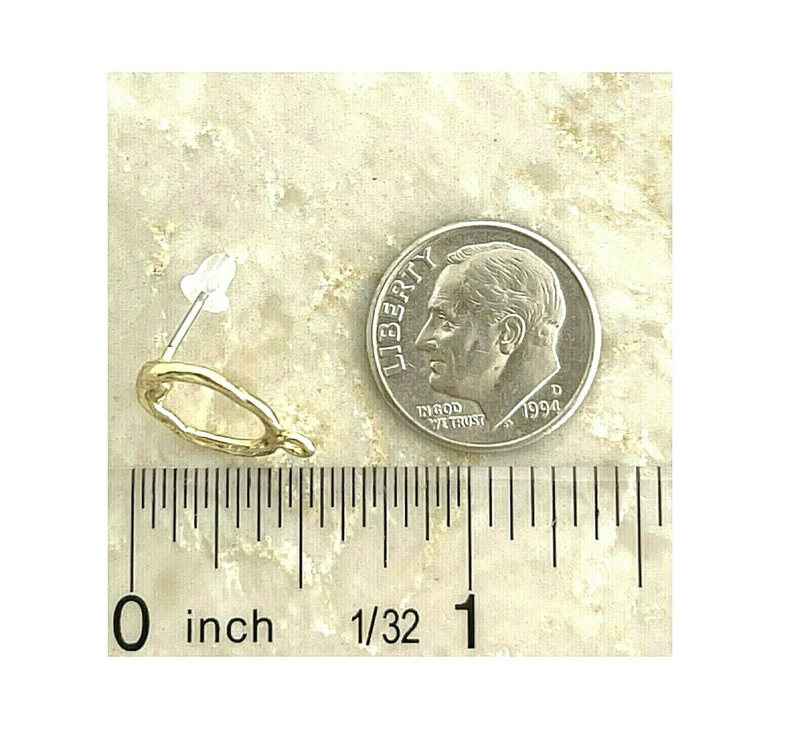 10 pcs Modified Open Round with Loop Earstuds Earrings Stud Post Bead Findings