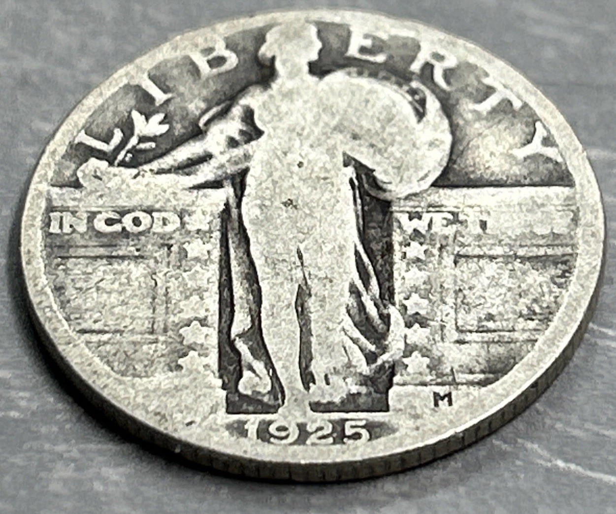 1925-P Standing Liberty 25c Quarter 90% Silver