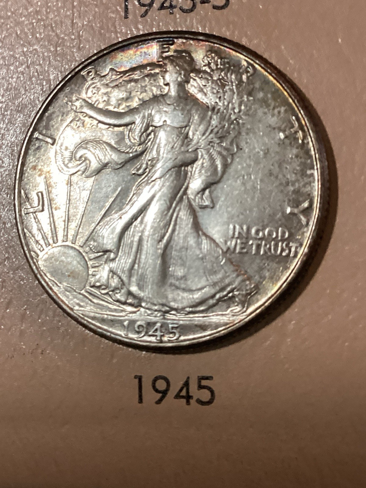 1945 Silver Walking Liberty Half AU Birth Year Gift For Someone 81 Years Old!
