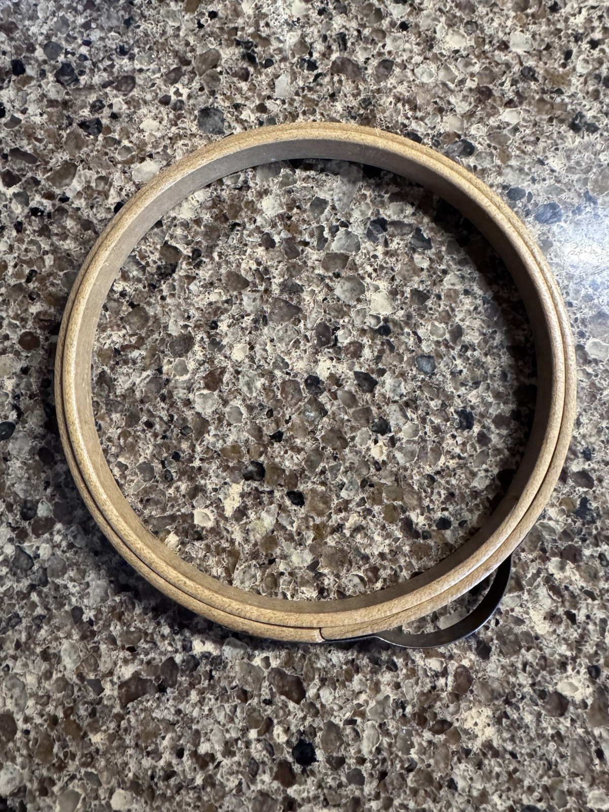 Princess Embroidery Hoop 5" Round Wooden Vintage Bow Spring Tension NOT LINED