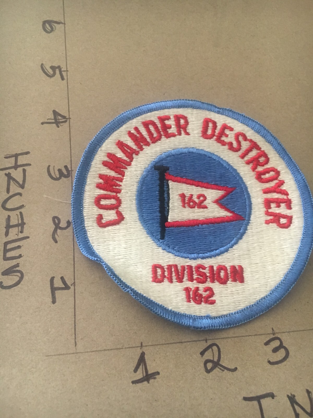US Navy Commander Destroyer Division 162 patch 5/1/25