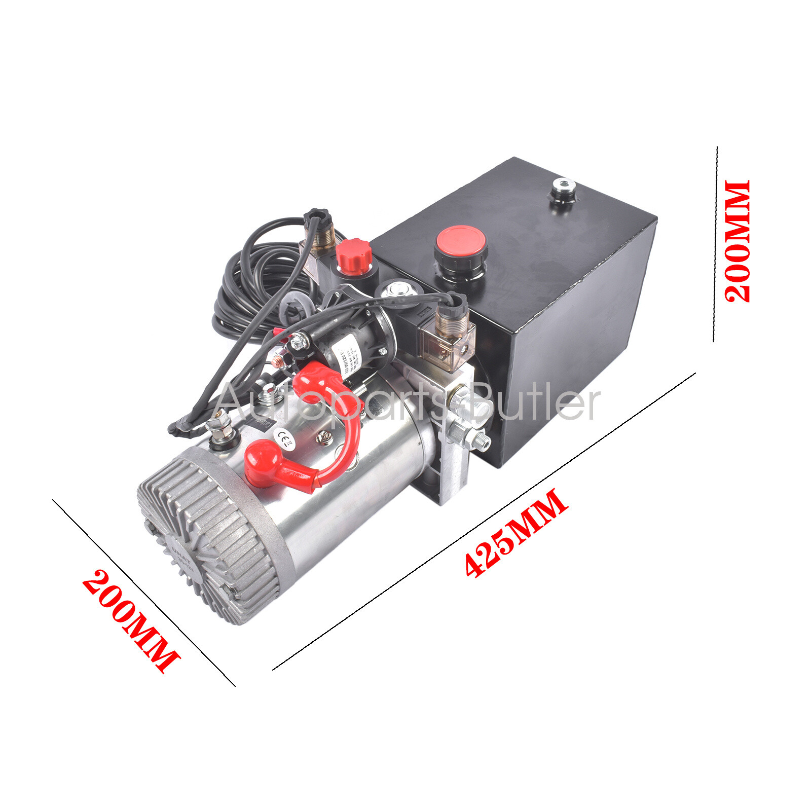 Hydraulic Power Unit Hydraulic Pump 12V Double Acting 4 Quart Dump Trailer