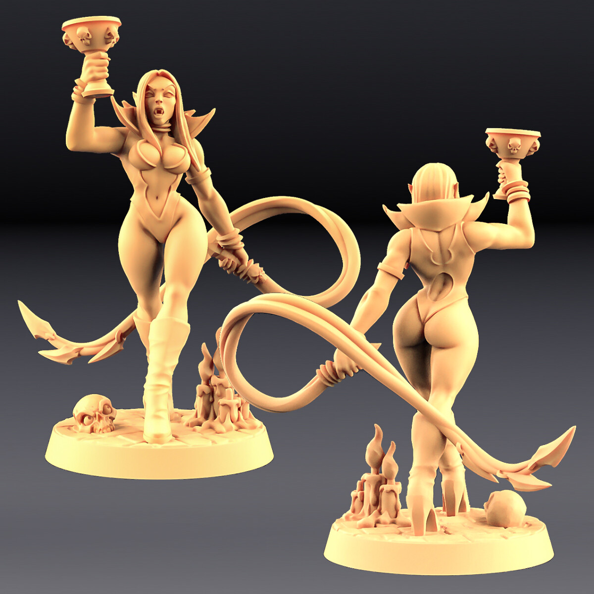 Maligna Vampire Beauty Miniature Dungeons and Dragons TabletopRPGs Role Playing