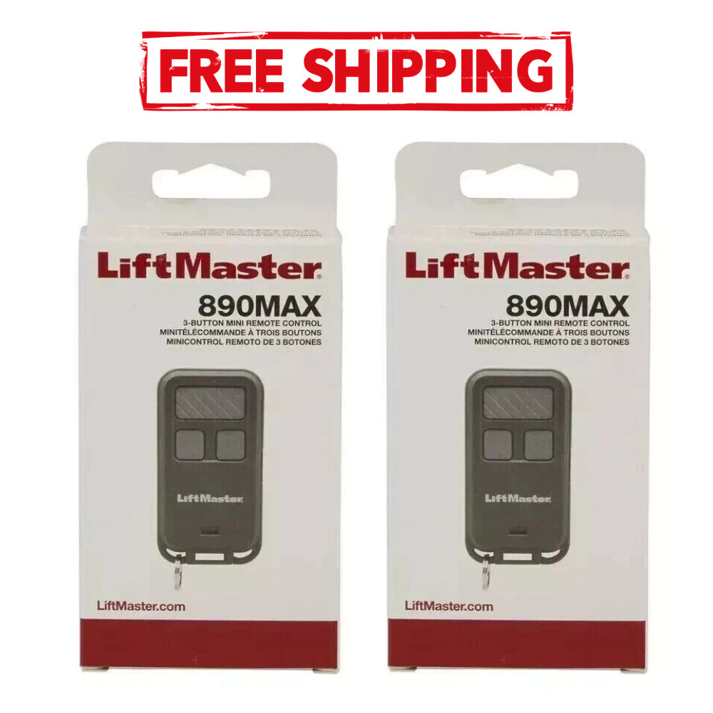 2 Pack Liftmaster 890MAX Universal Remote - Compatible with 371LM, 971LM