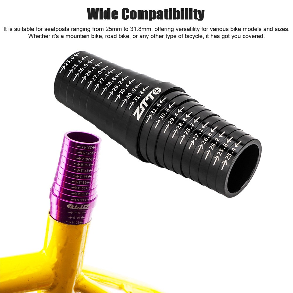 Bike Seatpost Measuring Tool 25-31.8mm Seat Tube Sizing Gauge Portable