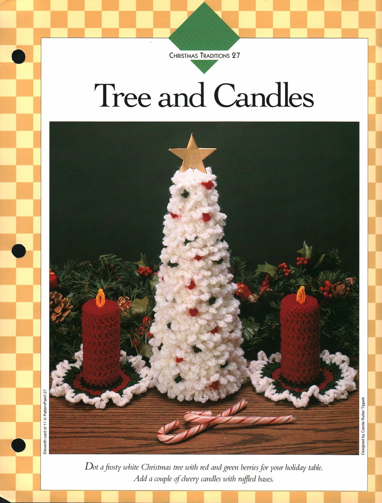Tree and Candles - Christmas Trads 27 | Vanna Crochet Faves 85270-K