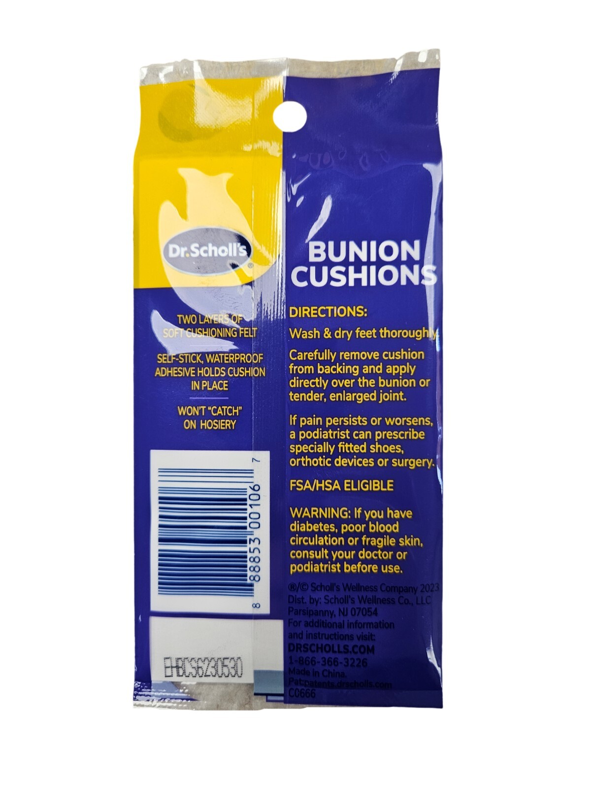 Dr Scholls BUNION Cushions Felt 6ct ( 3 pack )