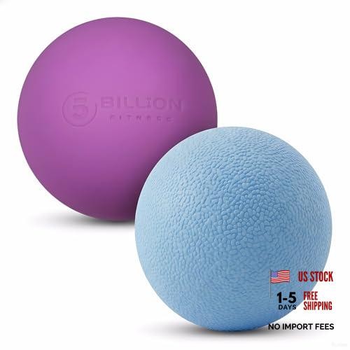 Massage Lacrosse Balls for Myofascial Release, Peanut Massage Ball, Blue&purple
