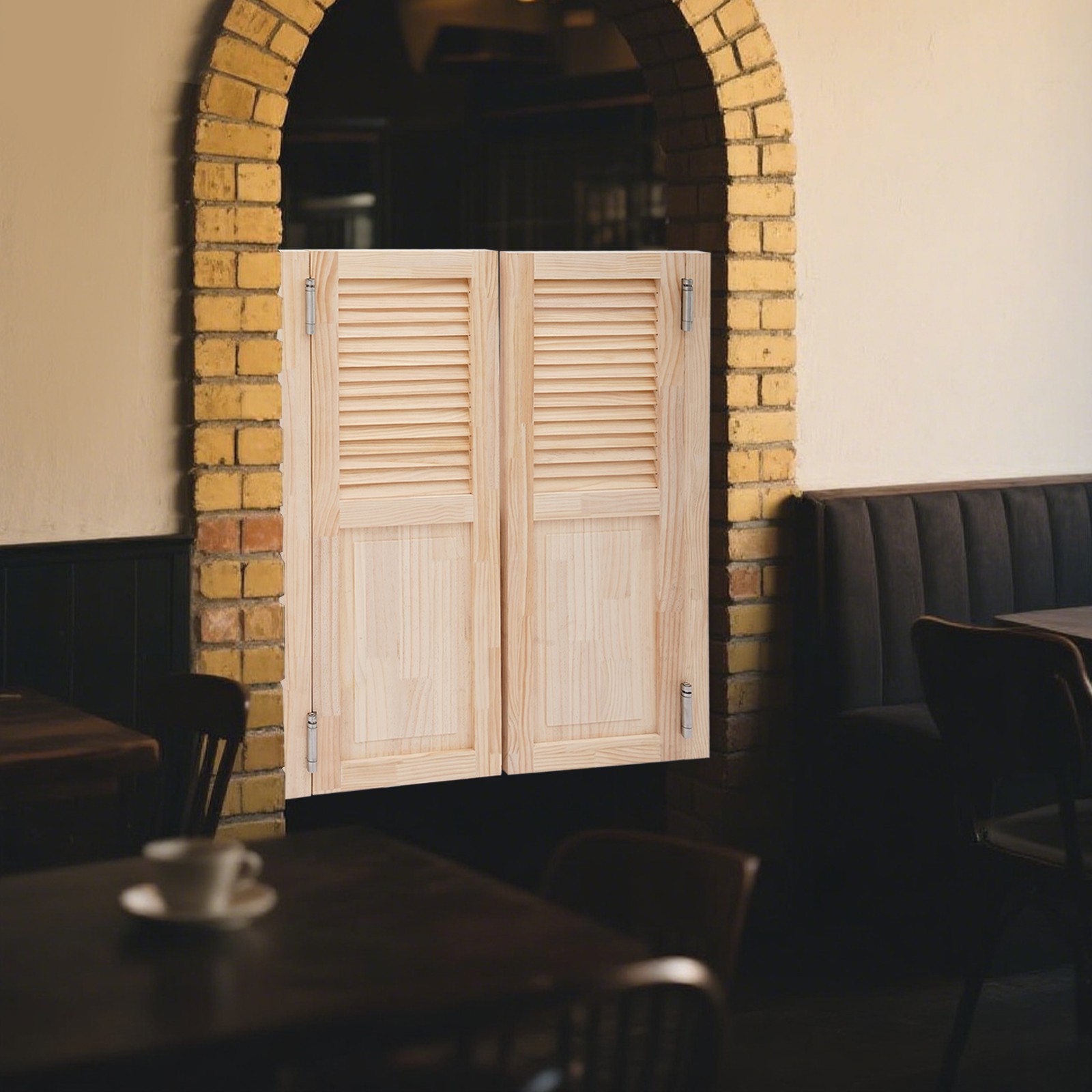 Swing Solid Wood Door Partition Door For Shop Entrance Partition 80x100cm