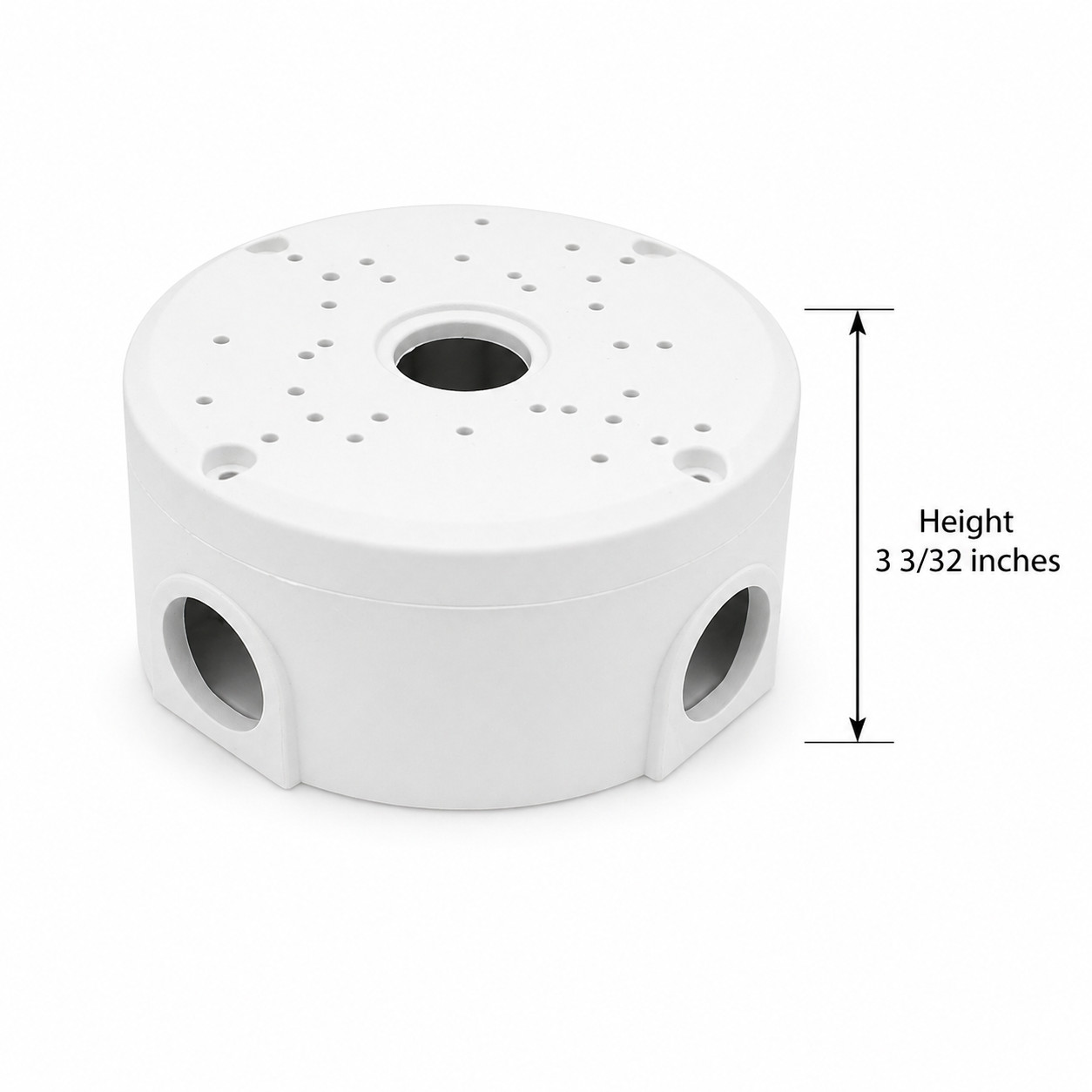 Universal CCTV Plastic Junction Box Mounting Base for Security Camera, White