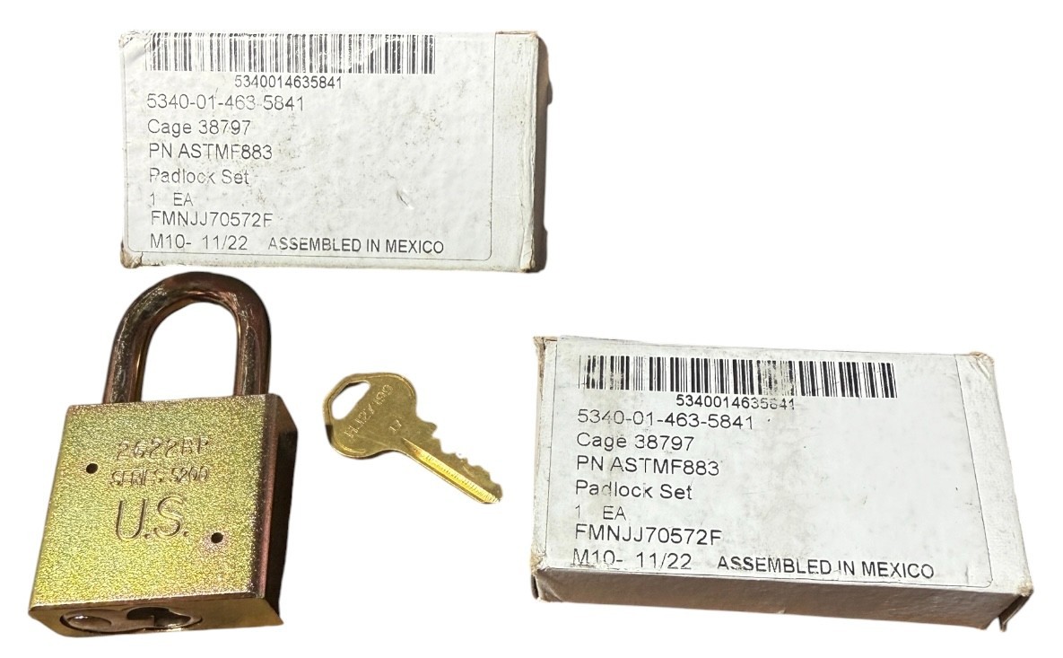 Set Of 2! American Lock Padlock ASTMF883 5340-01-463-5841