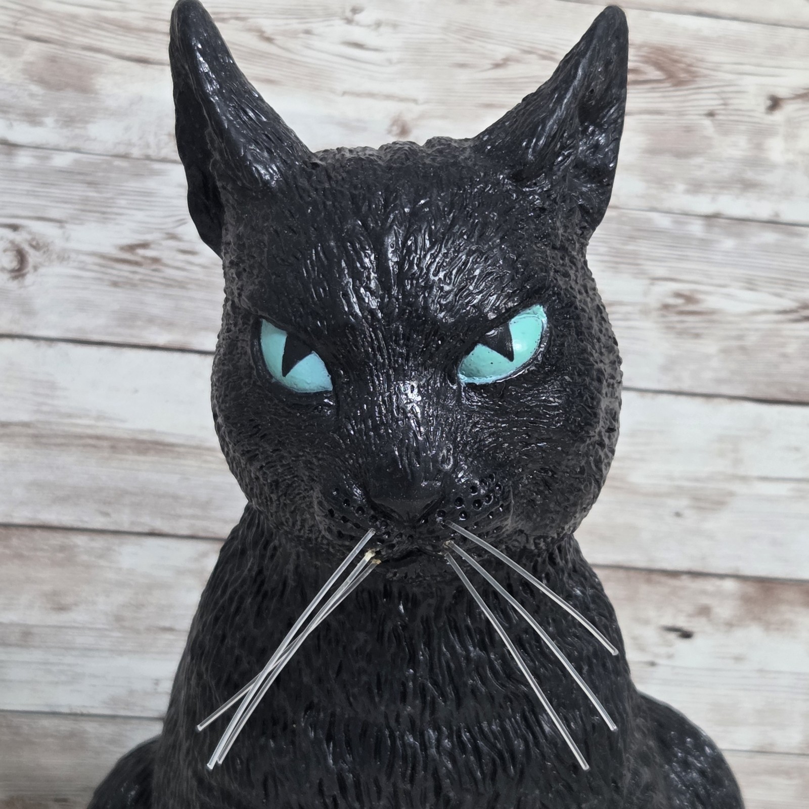 Vintage Easter Unlimited Realistic Rubber Black Cat 13”