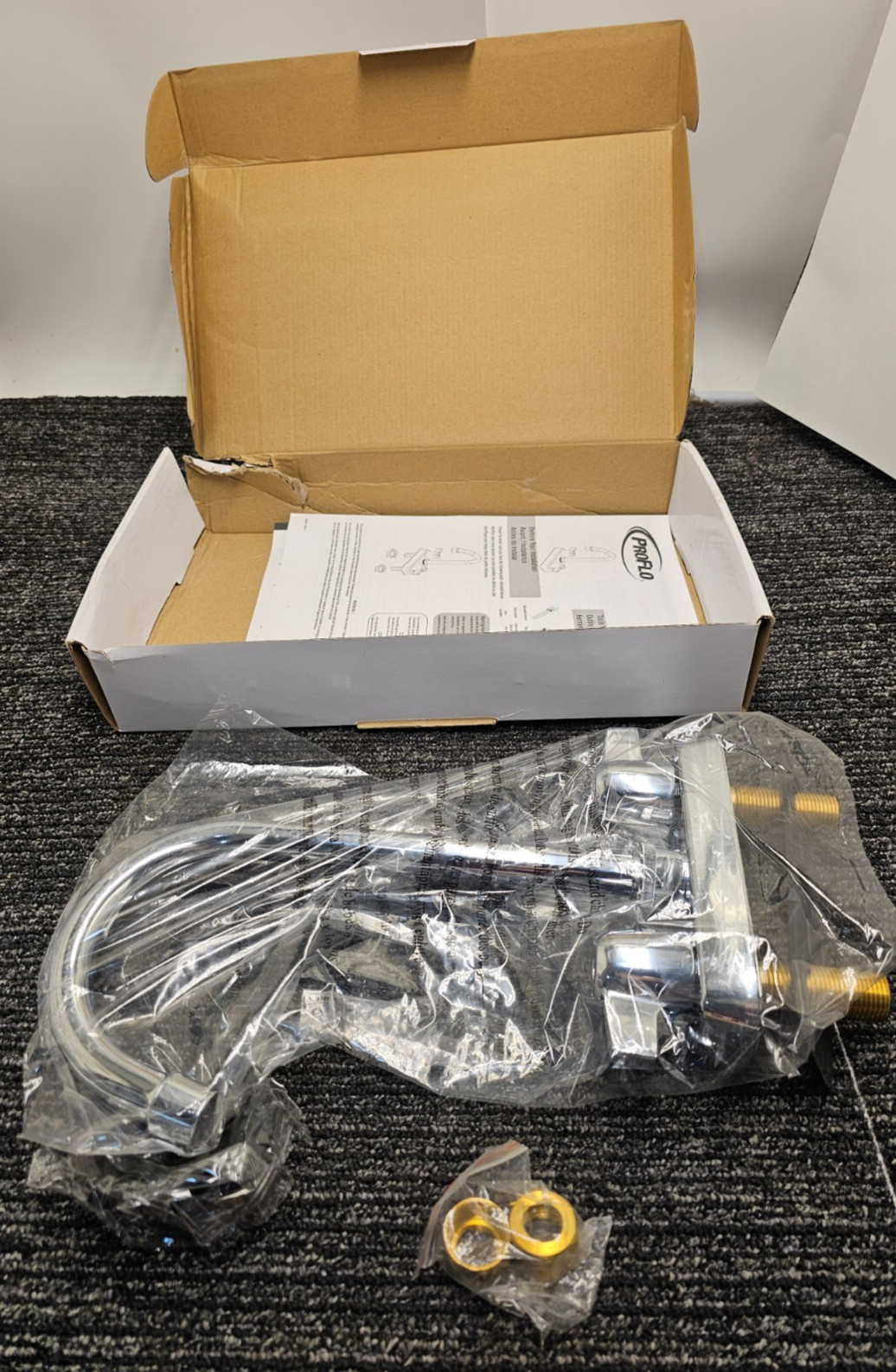 ProFlo PFWSC1190CP Standard Bar Faucet Chrome Finish Two Handle Hardware