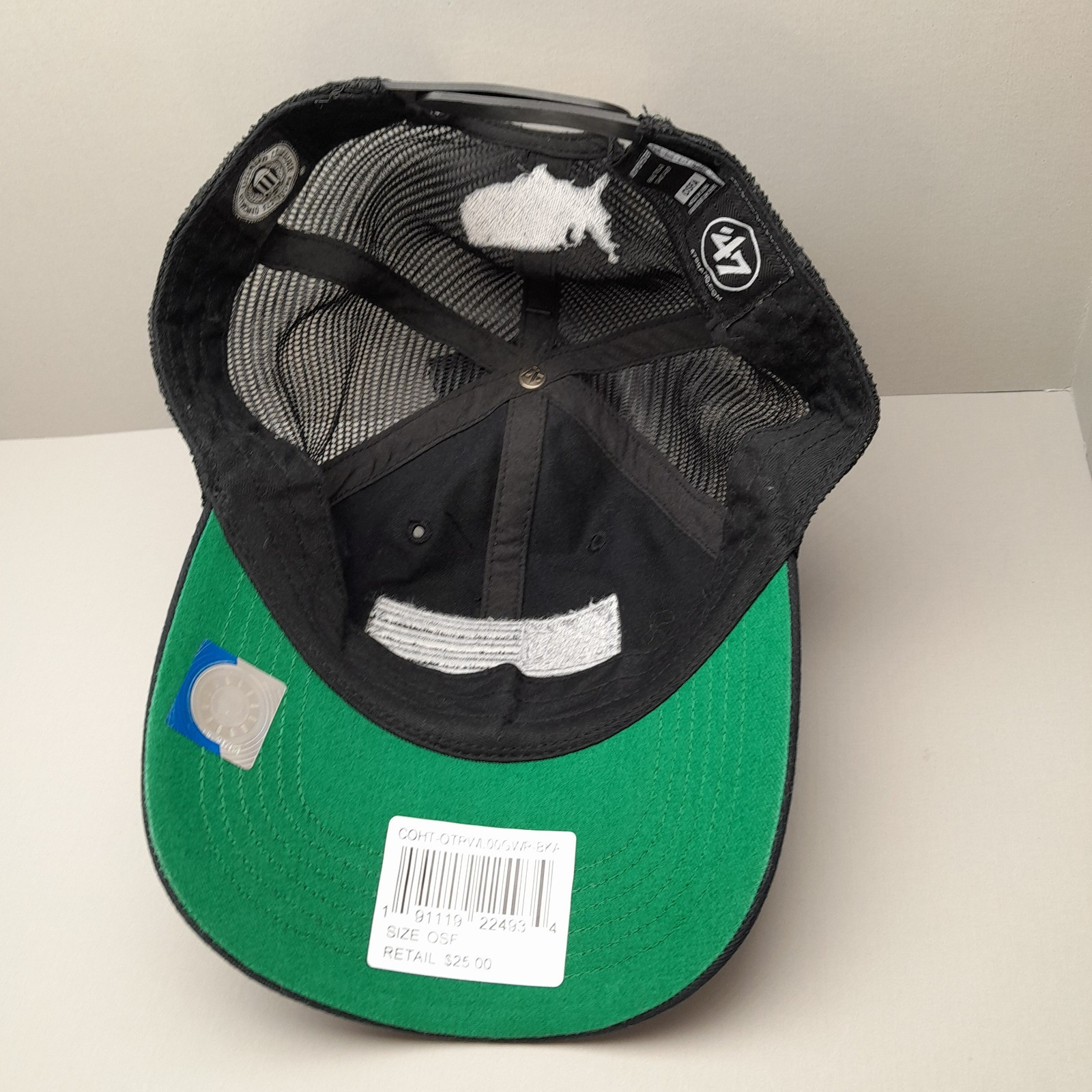 Operation Hat Trick OHT ‘47 Clean Up Hat USA Flag Black Mesh Adjustable Cap NWT
