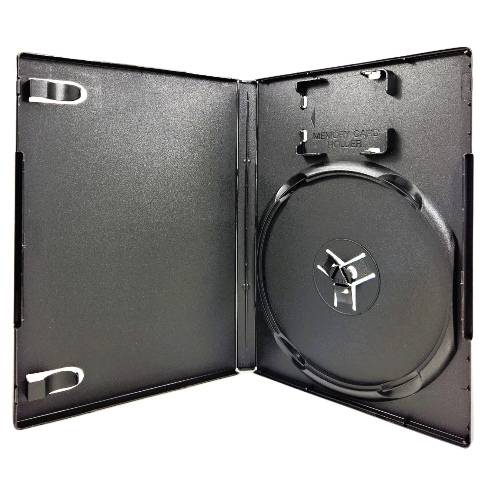 PS2 PlayStation 2 Replacement Game Disc Case w/ Memory Card Holder, 1-Pack Empty