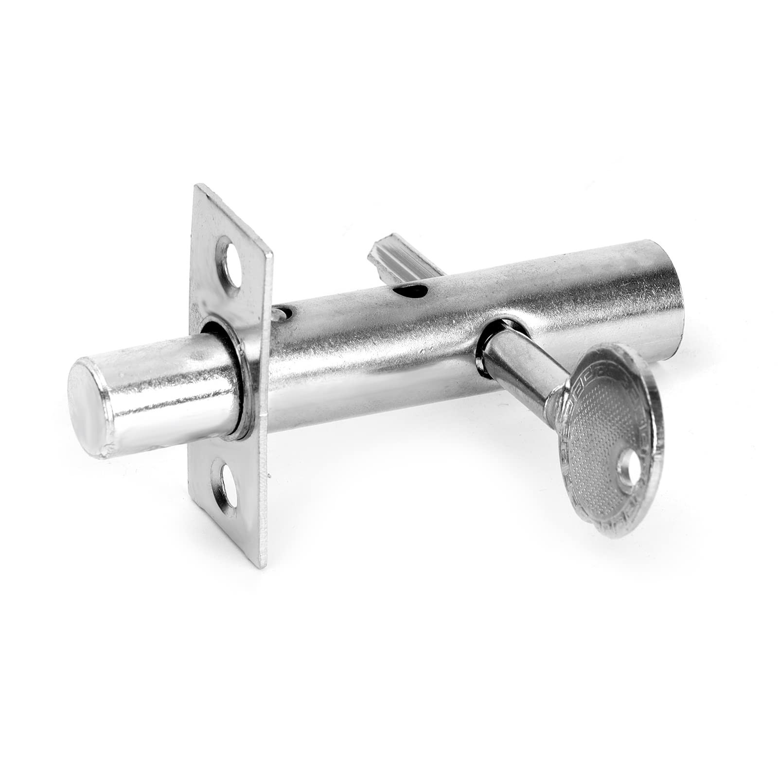 2 Set Hidden Manager Tubewell Key Mortise Lock Stainless Steel with Key and S...