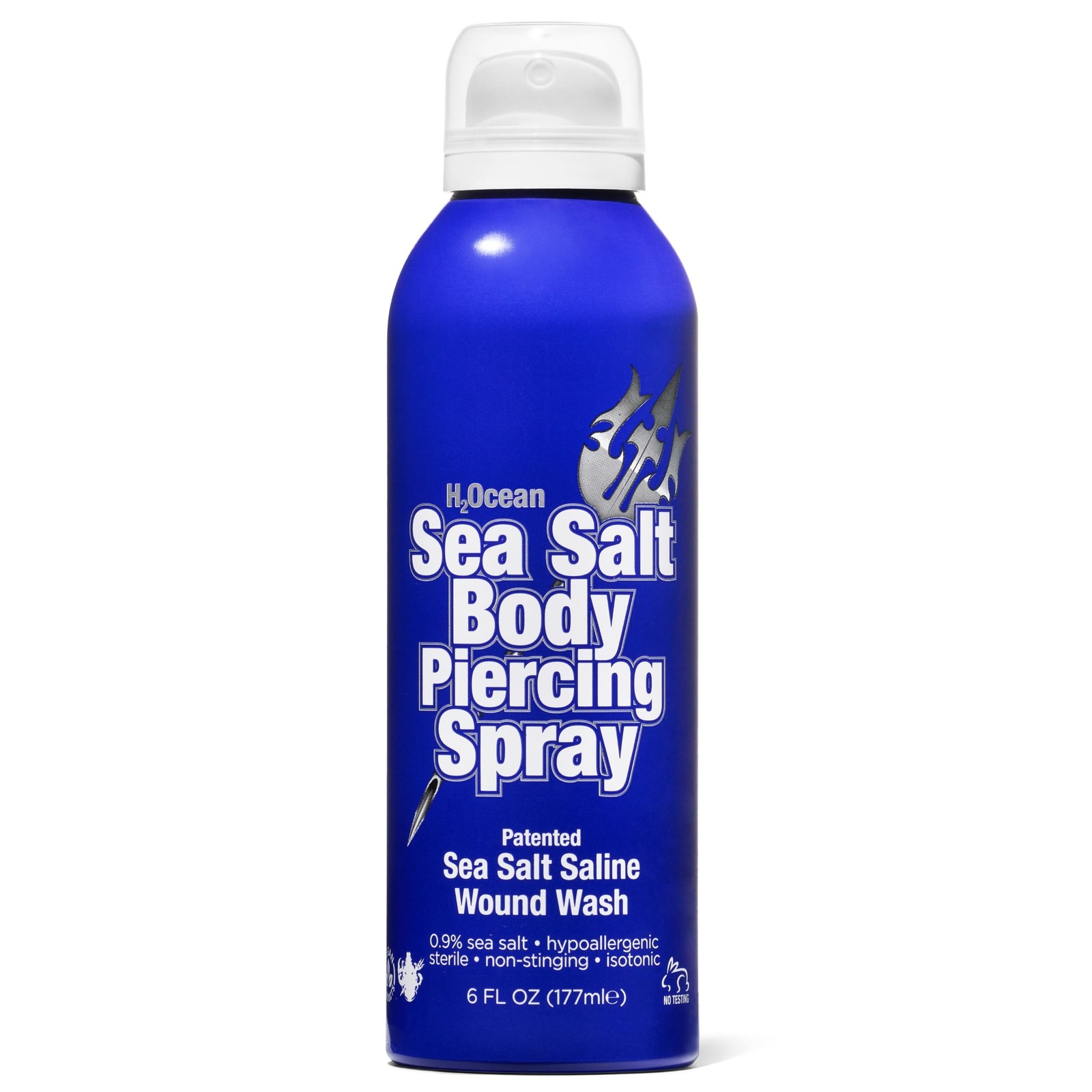 Sea Salt Body Piercing Spray - Saline Piercing Spray for Piercings & Body Mod...
